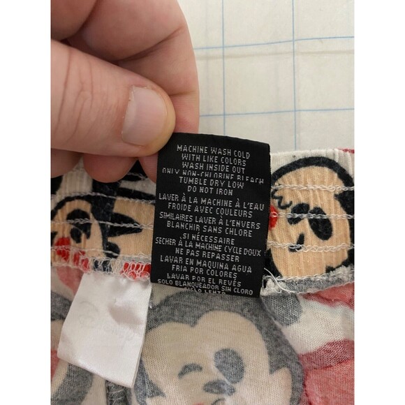 Womens Medium Disney Sleep Shorts Micky Mouse Red White and Black Love Hearts - Picture 5 of 5